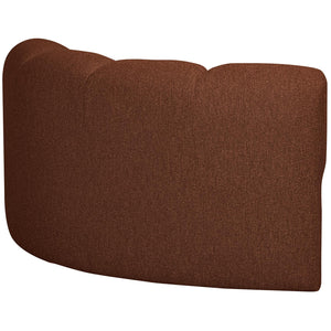 WOOOD Mojo bank hoekelement bouclé Roestbruin Melange