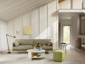 Muuto Outline Soft 2-zitsbank Clay 12/Grijs