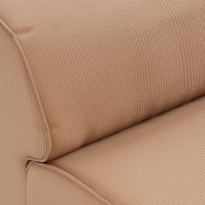 HKliving Flake bank middle 1,5-seat Corduroy Rib Brown