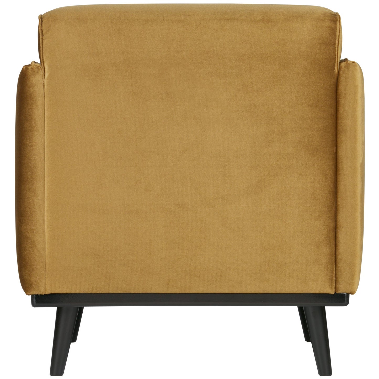 WOOOD Statement fauteuil met arm Velvet Honinggeel