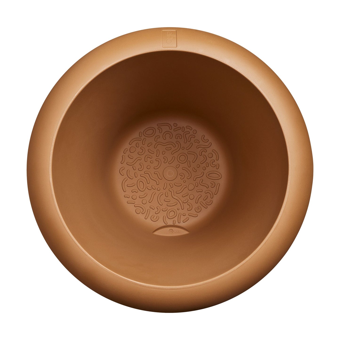Elho Amber Roll Low bloempot Ø60 cm Karamel