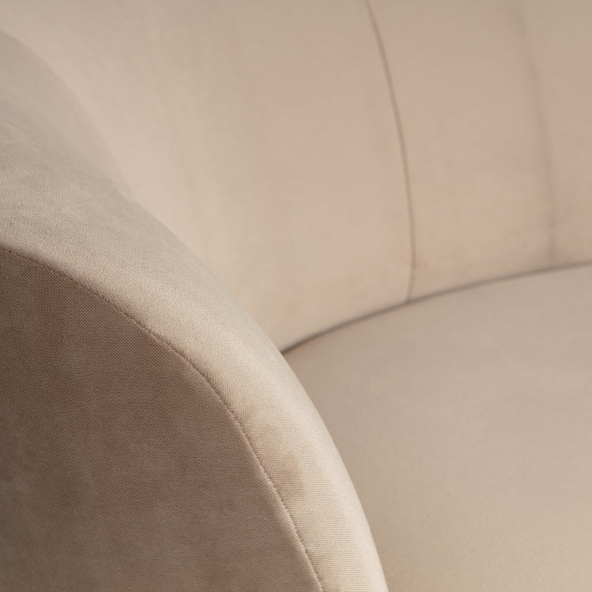 WOOOD Sara lounge fauteuil links velvet Khaki