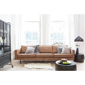 WOOOD Rodeo 3-zits bank eco-leer Cognac