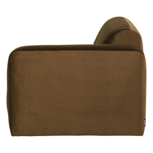 WOOOD Mojo Base 2-zits bank arm rechts velvet Honinggeel
