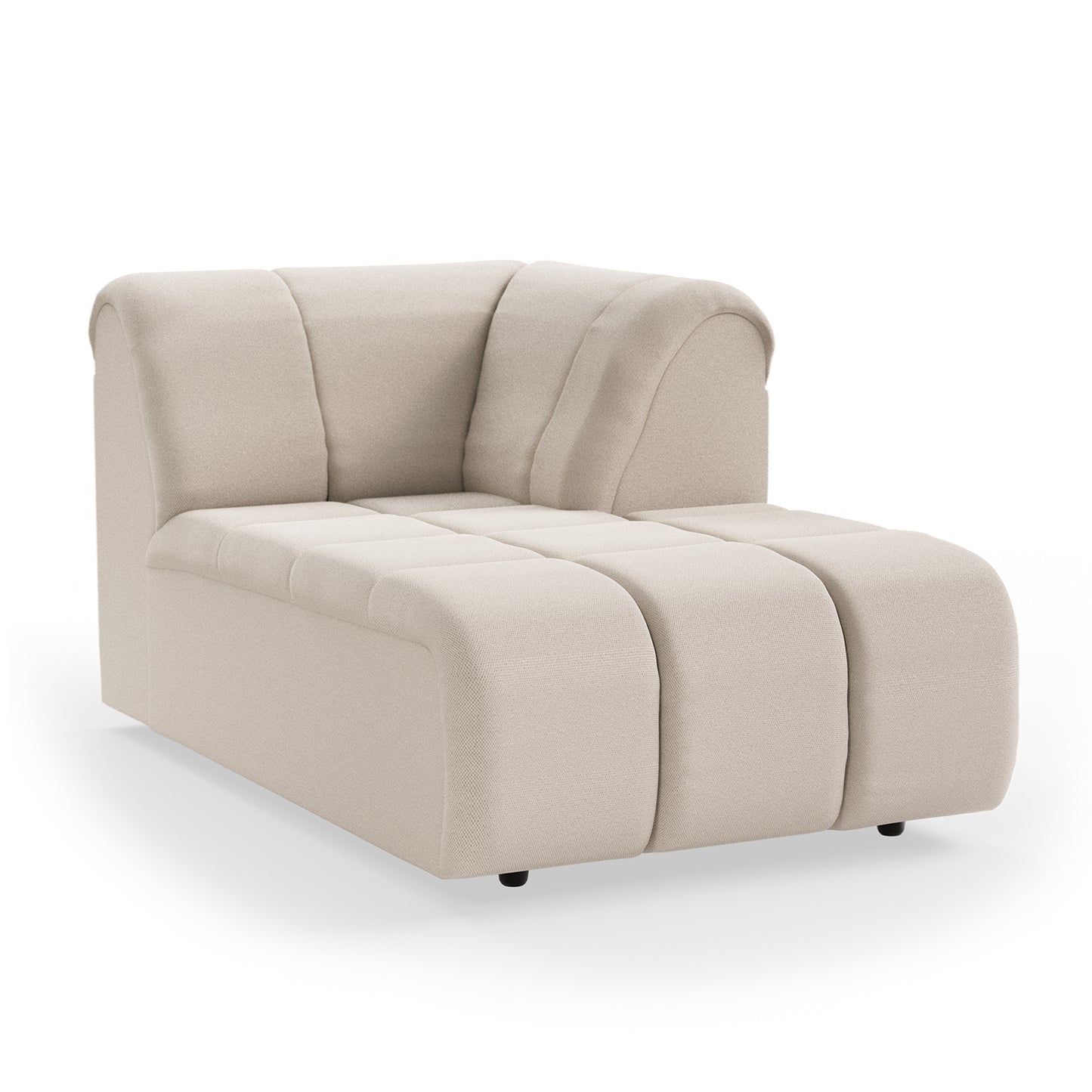 HKliving Wave bank right divan Cosy Beige
