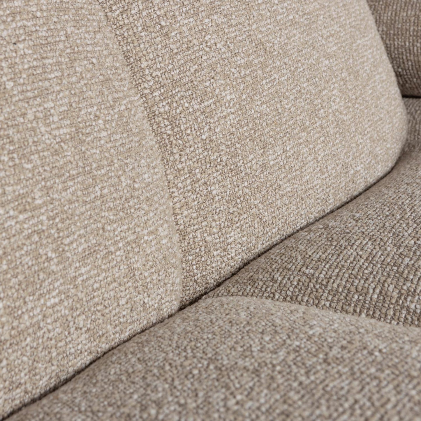 WOOOD Mojo 1,5-zits bank arm rechts bouclé Beige Melange