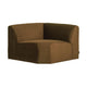 WOOOD Mojo Base bank hoekelement recht velvet Honinggeel