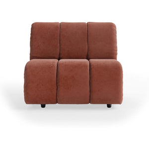 HKliving Wave bank middle Royal Velvet Magnolia