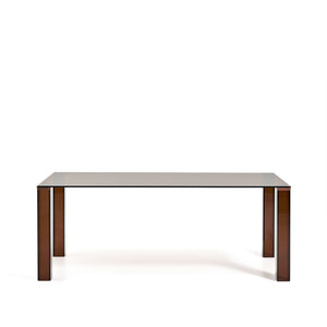 Kave Home Adularia eettafel 200x100 cm Bruin