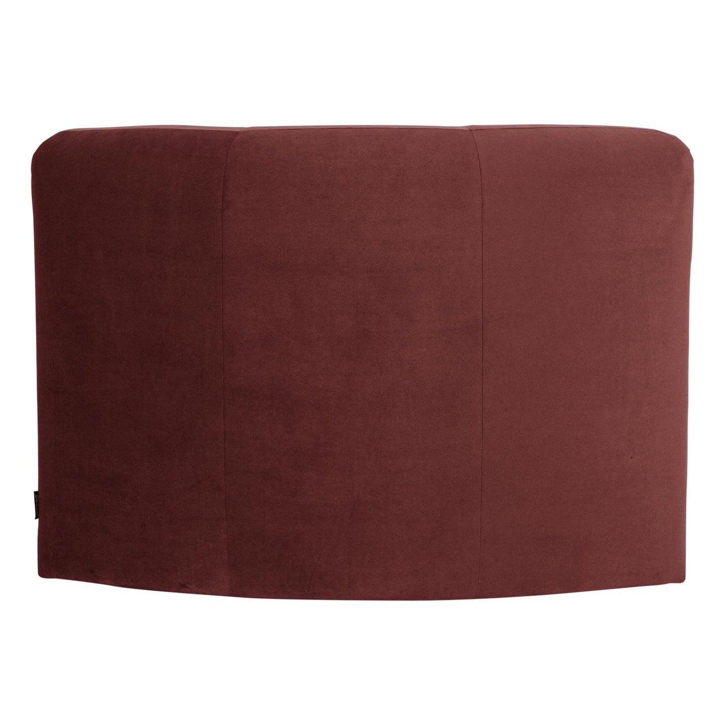 WOOOD Mojo Base eetbank hoek met rugleuning velvet Kastanjebruin