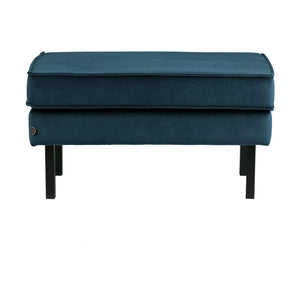 WOOOD Rodeo hocker velvet Blauw