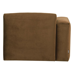 WOOOD Mojo Base 1-zits bank arm links velvet Honinggeel