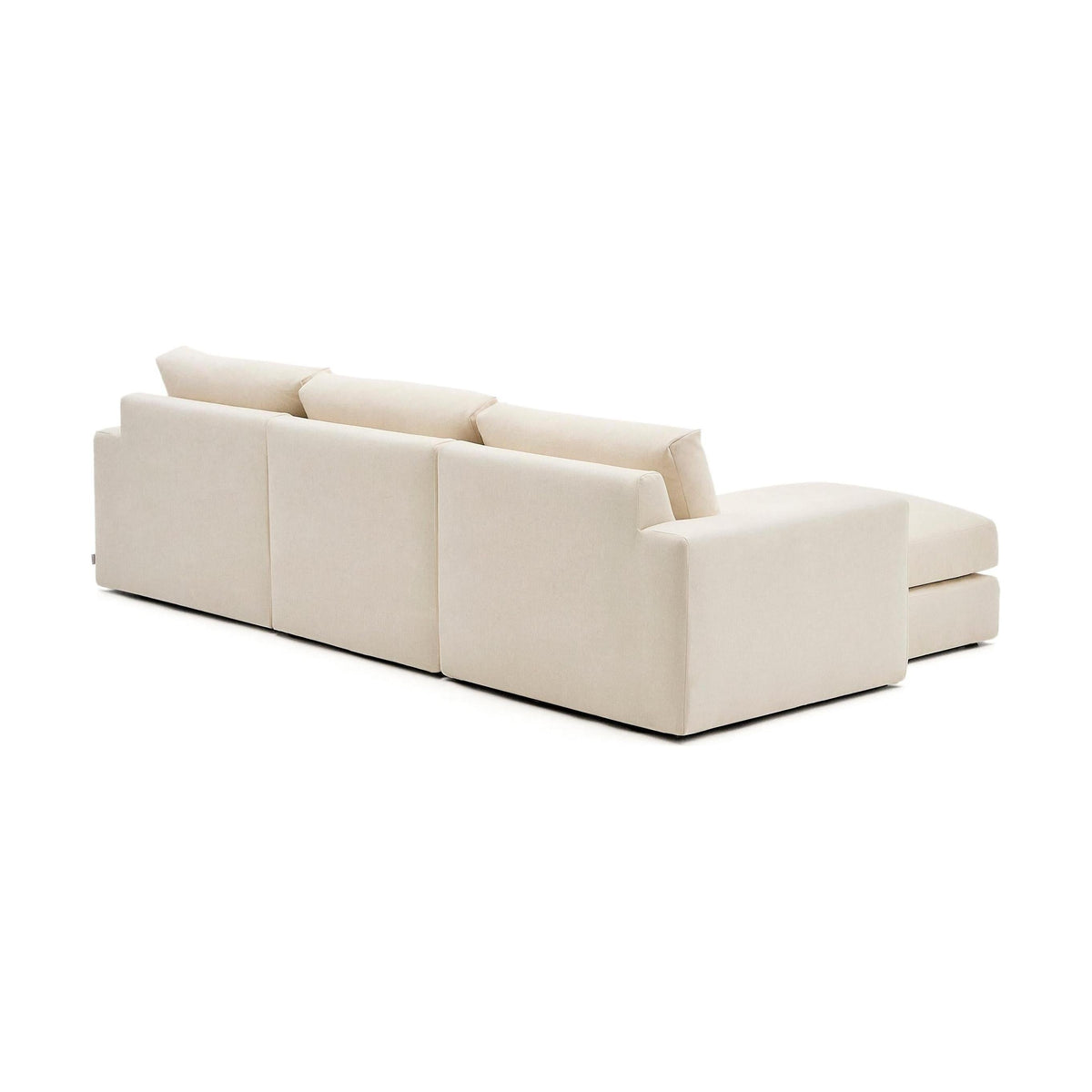 Kave Home Alea 4-zitsbank met chaise longue links Ecru