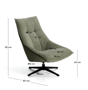 Kave Home Dirala fauteuil Light green