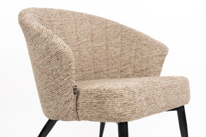 Dutchbone Georgia loungestoel Soft Brown