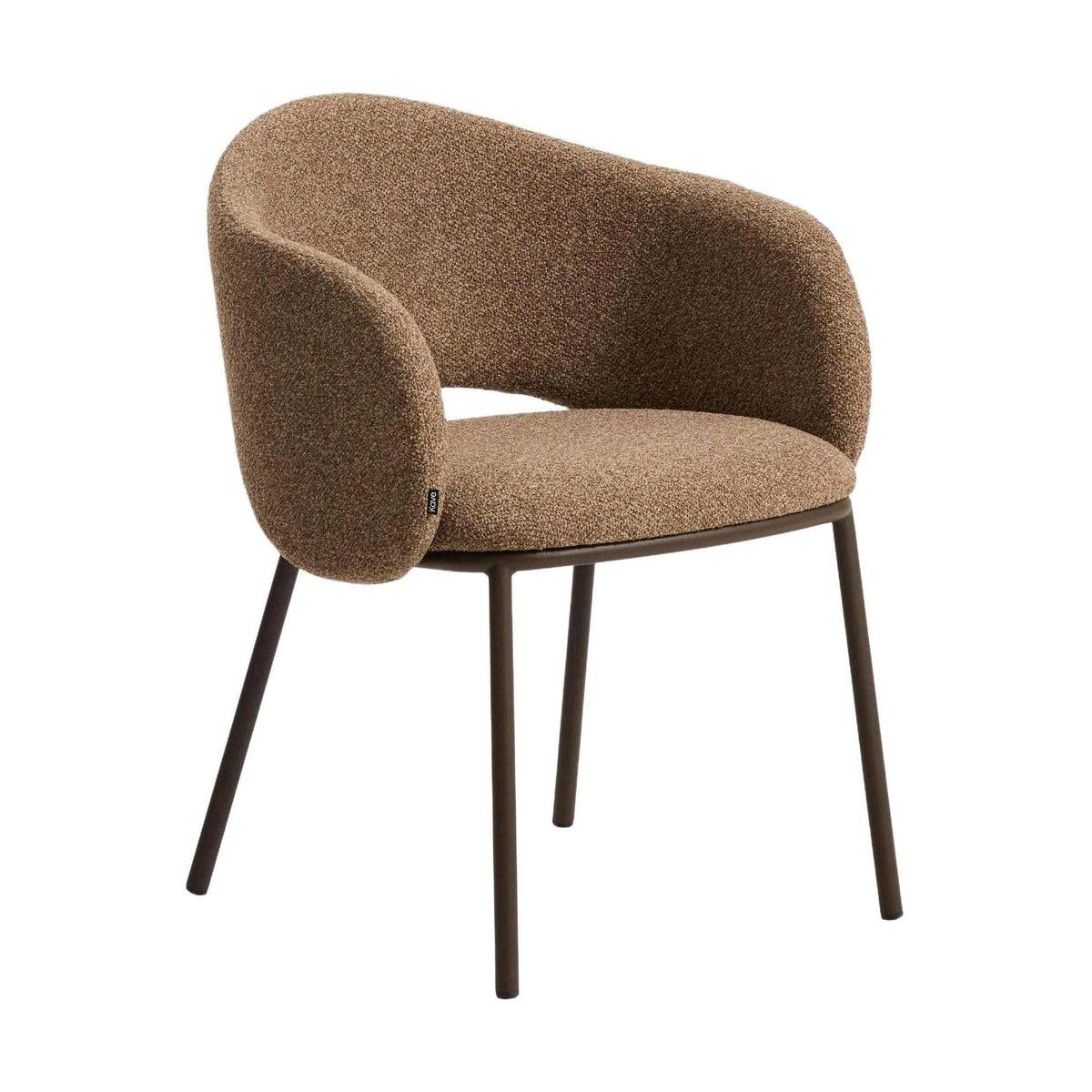 Kave Home Maina eetkamerstoel chenille Brown