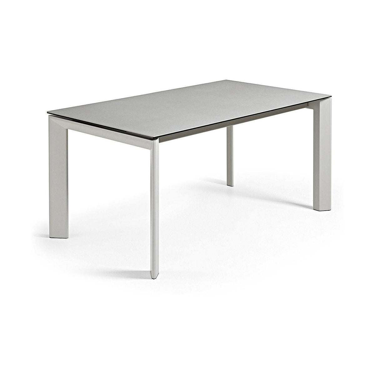 Kave Home Axis eettafel uitschuifbaar 160/220x90 cm Grijs