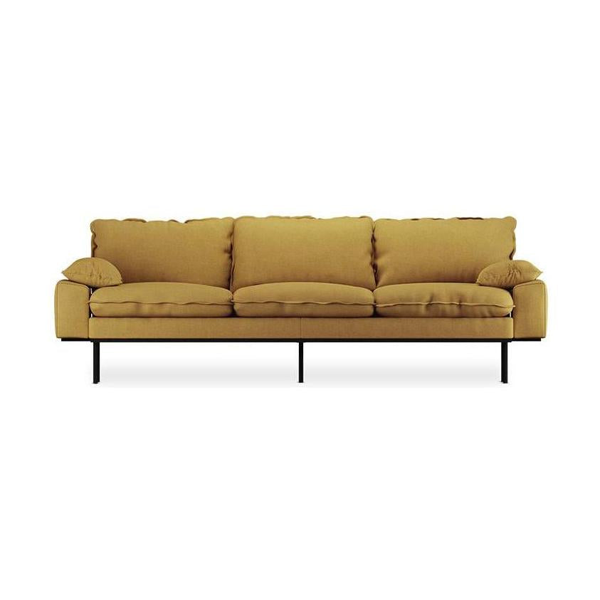 HKliving Retro 4-zitsbank Linen Burnt Ochre
