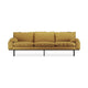HKliving Retro 4-zitsbank Linen Burnt Ochre