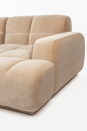 Zuiver Hazel 6-zitsbank Chaise Longue rechts Beige