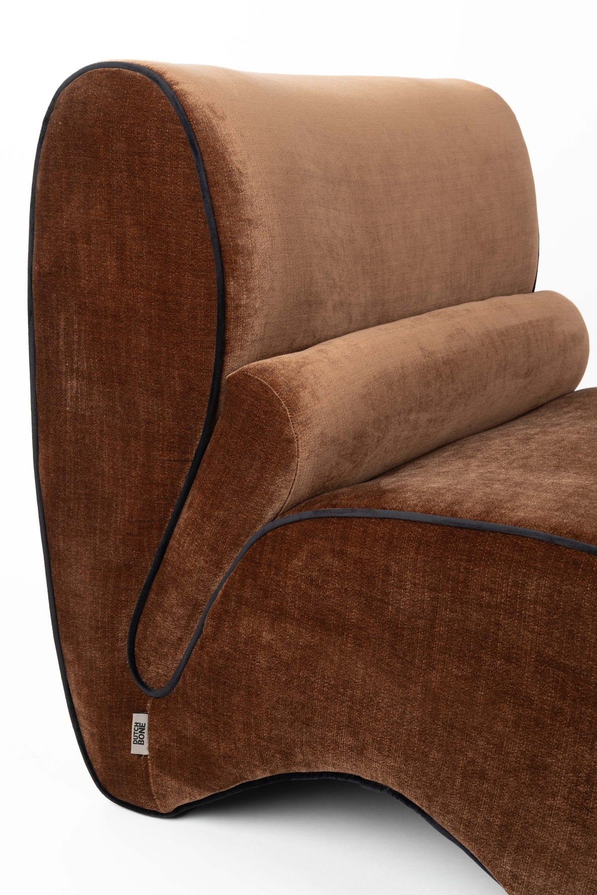 Dutchbone Donna fauteuil donkerbruin
