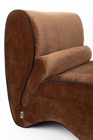 Dutchbone Donna fauteuil donkerbruin