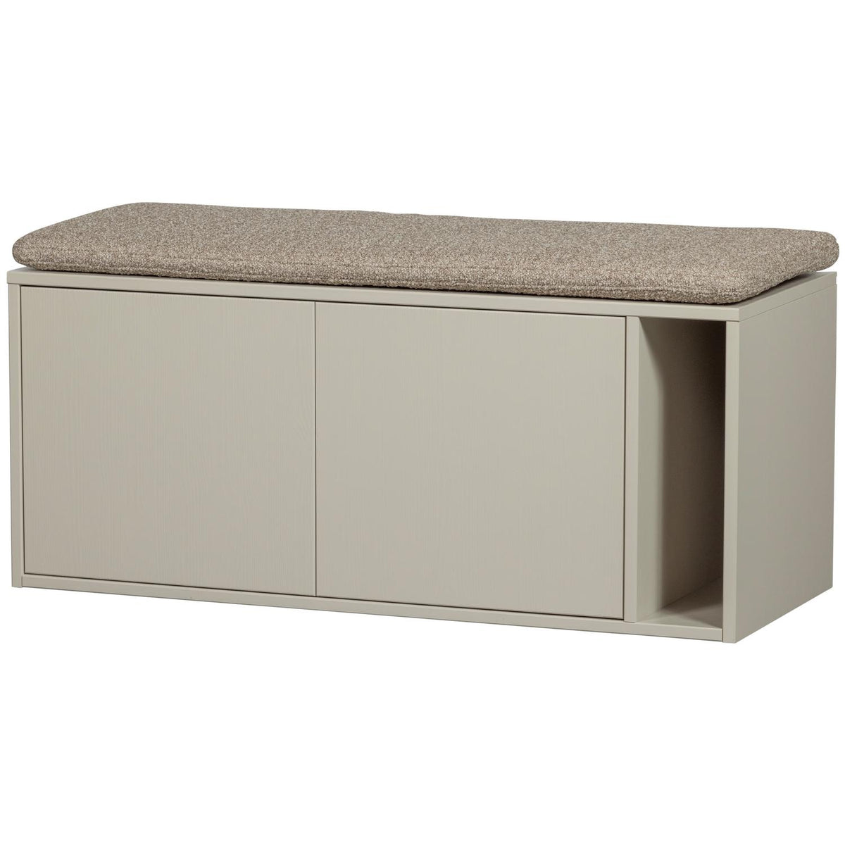 vtwonen Settle Down tv-meubel en bankje 108 cm Dust