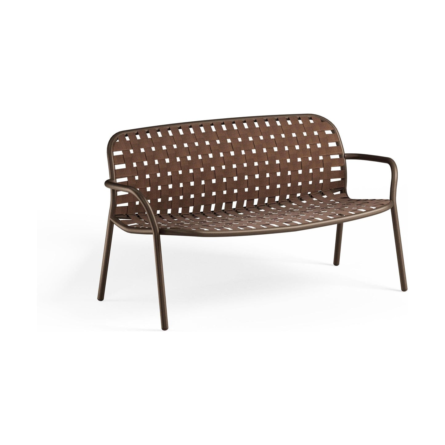 EMU Yard 2-zits tuinbank Indian Brown/Dark Brown