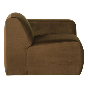 WOOOD Mojo Base 1-zits bank arm rechts velvet Honinggeel