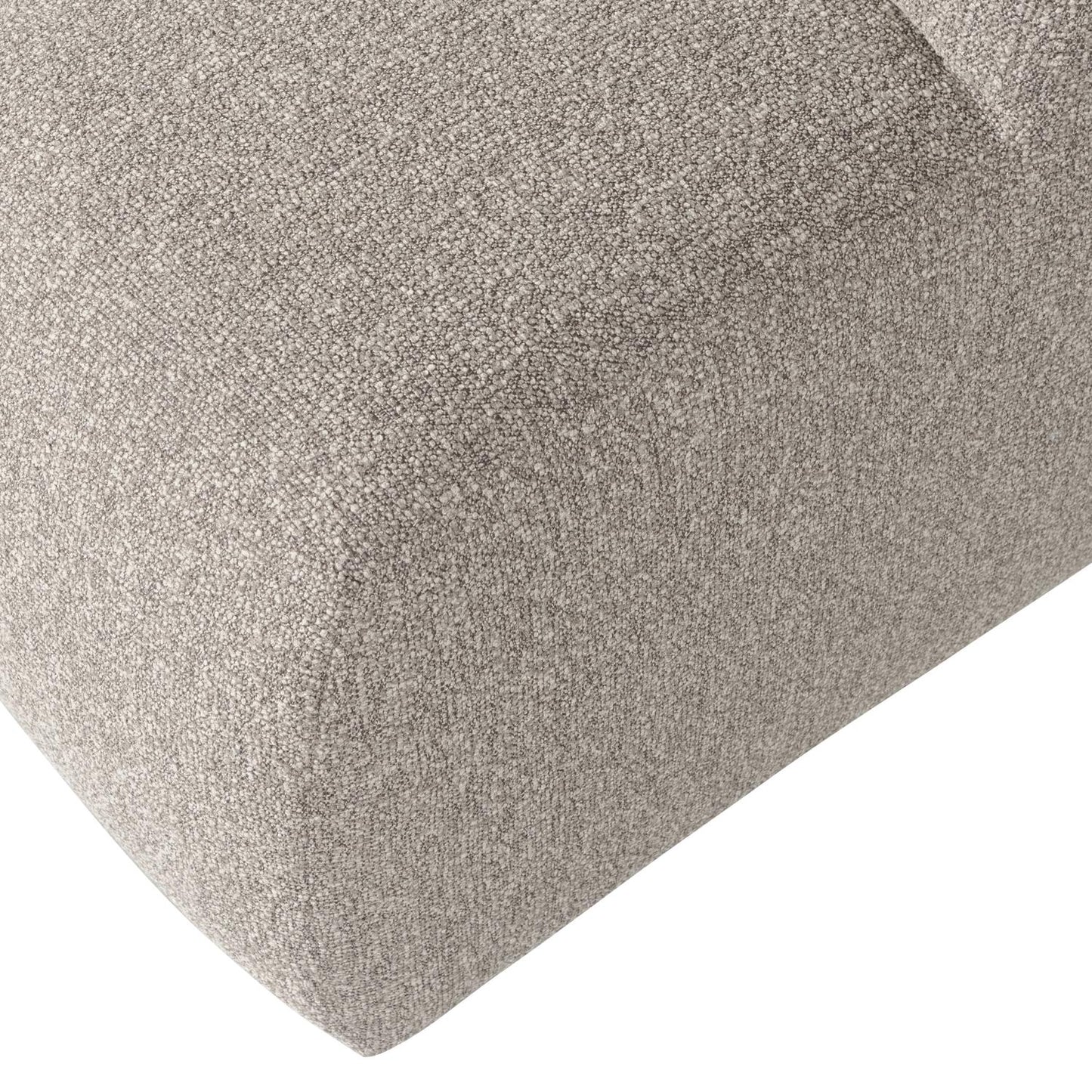 WOOOD Mojo poef bouclé Beige Melange