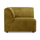 HKliving Jax bank left corner Royal Velvet Olive