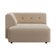 HKliving Vint bank left divan Knotted Beige