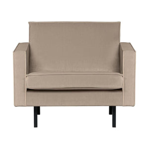 WOOOD Rodeo fauteuil velvet Khaki