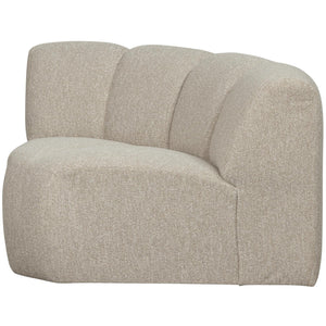 WOOOD Mojo bank hoekelement bouclé Beige Melange