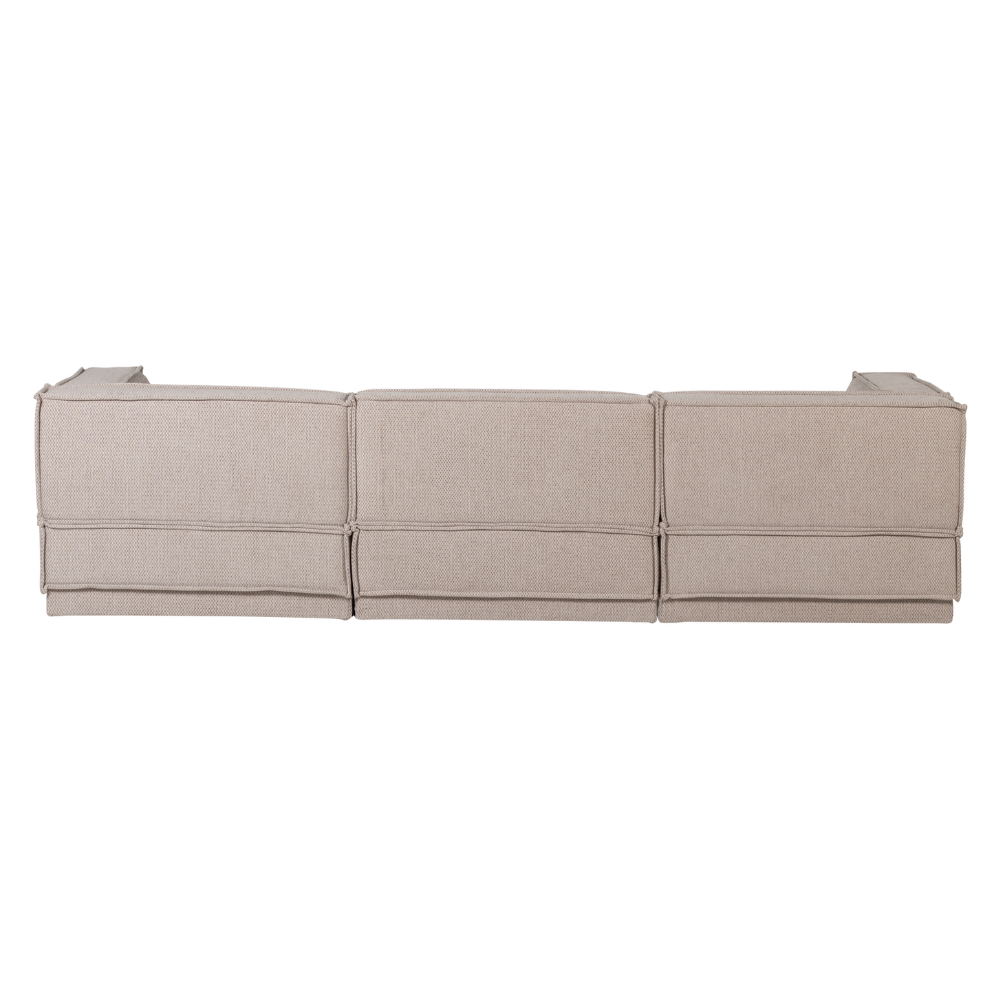 WOOOD Manu 3-zitsbank chaise longue rechts Naturel