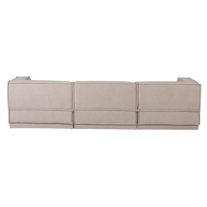 WOOOD Manu 3-zitsbank chaise longue rechts Naturel