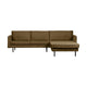WOOOD Rodeo bank chaise longue rechts velvet Brass