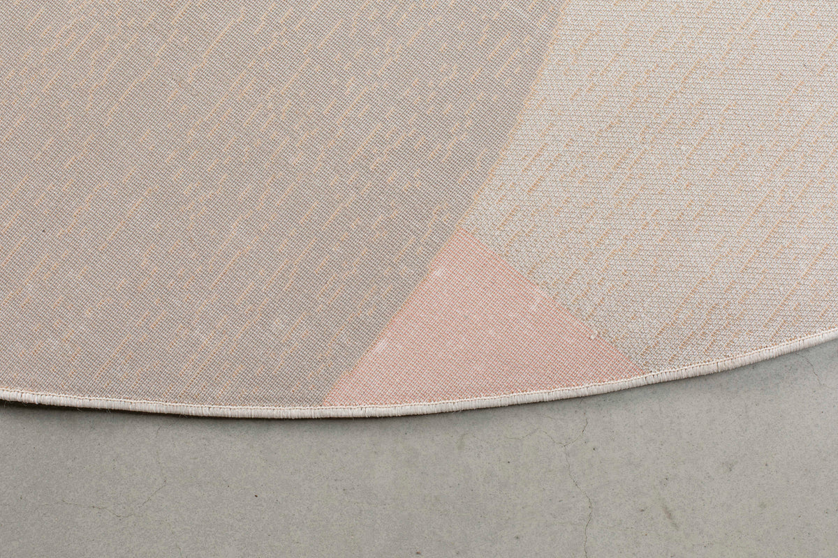 Zuiver Hilton vloerkleed Ø240 cm Grey/Pink