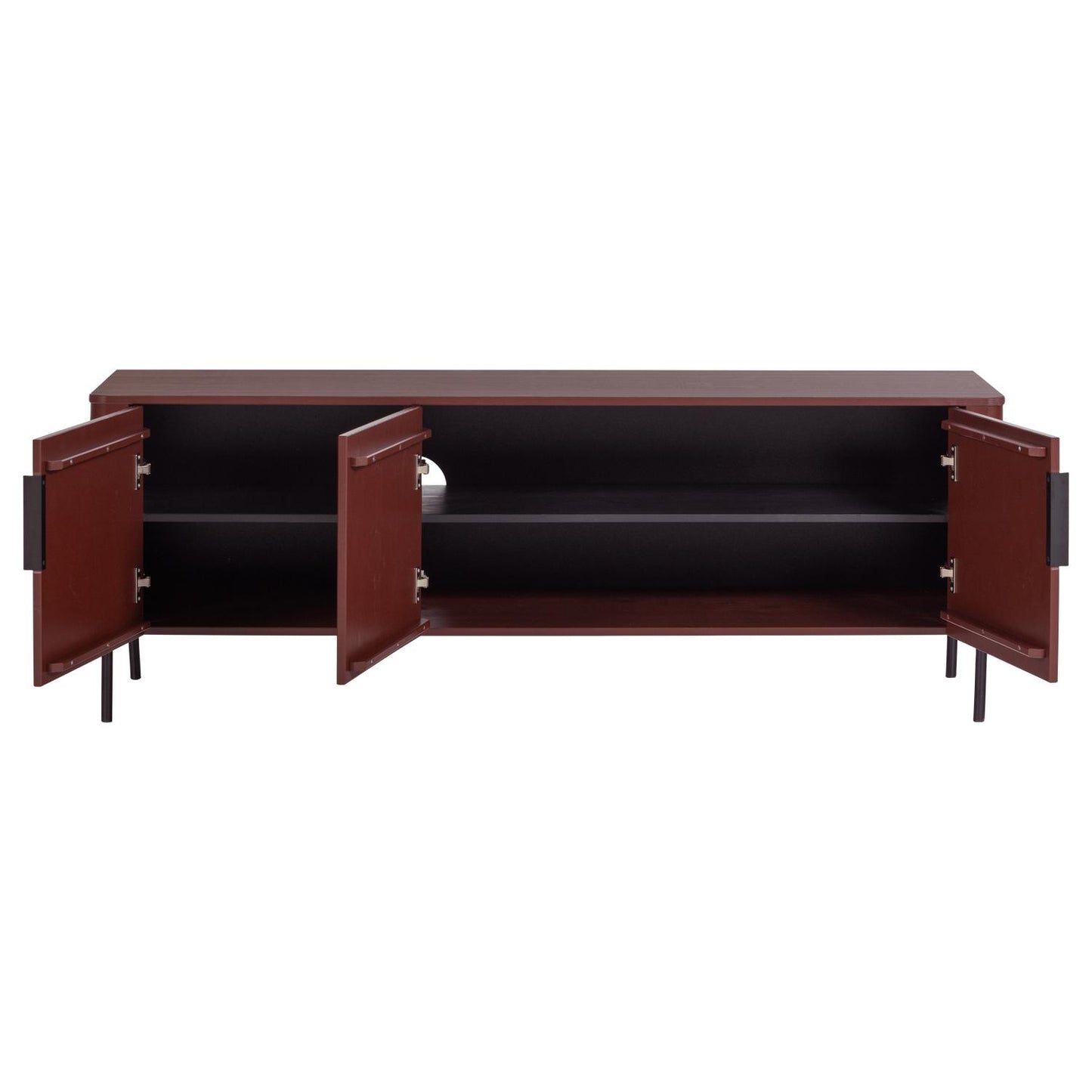WOOOD Gunnar tv-meubel 154 cm Bordeauxrood
