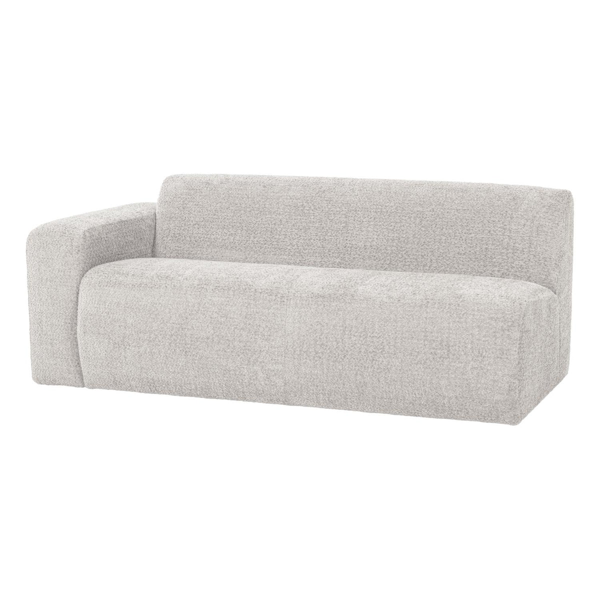 WOOOD Mojo Base 2-zits bank arm links wollig Ecru