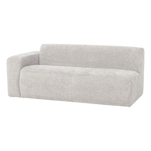 WOOOD Mojo Base 2-zits bank arm links wollig Ecru