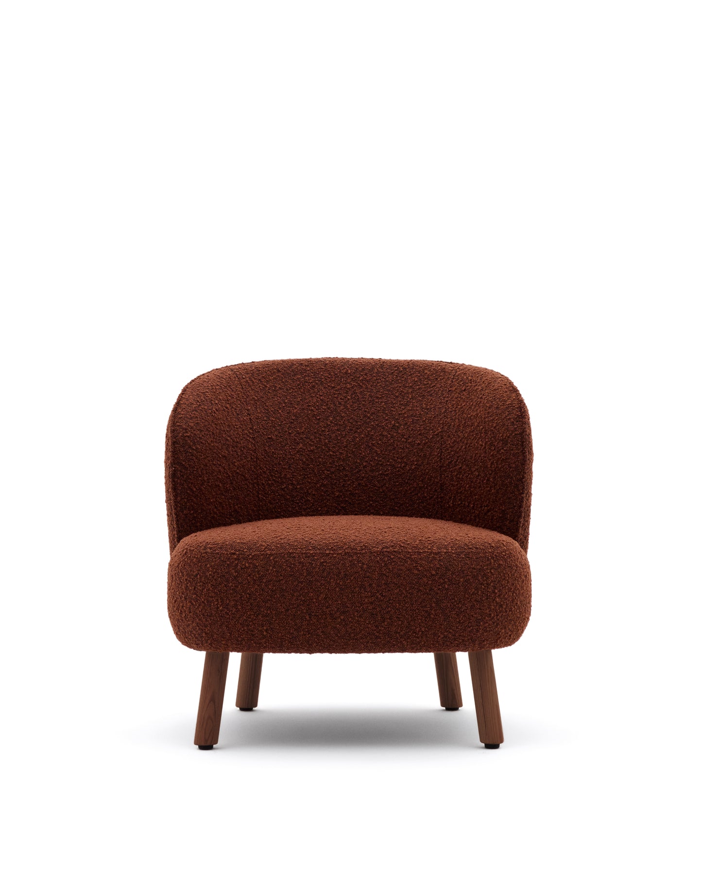 Kave Home Ulit fauteuil Terracotta walnoot