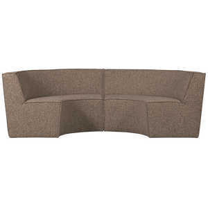 WOOOD Europa eetkamerbank 262 cm Donkerbruin melange