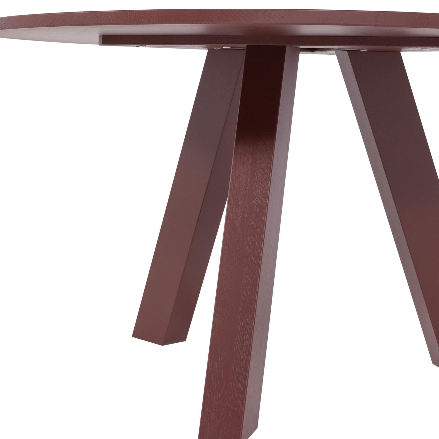 WOOOD Rhonda eettafel Ø120 cm Bordeauxrood