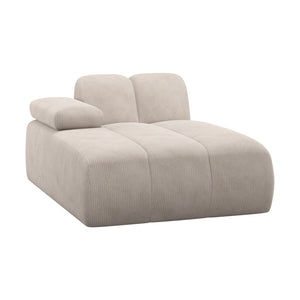 WOOOD Mojo chaise longue bank arm links ribstof Ecru