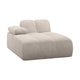 WOOOD Mojo chaise longue bank arm links ribstof Ecru