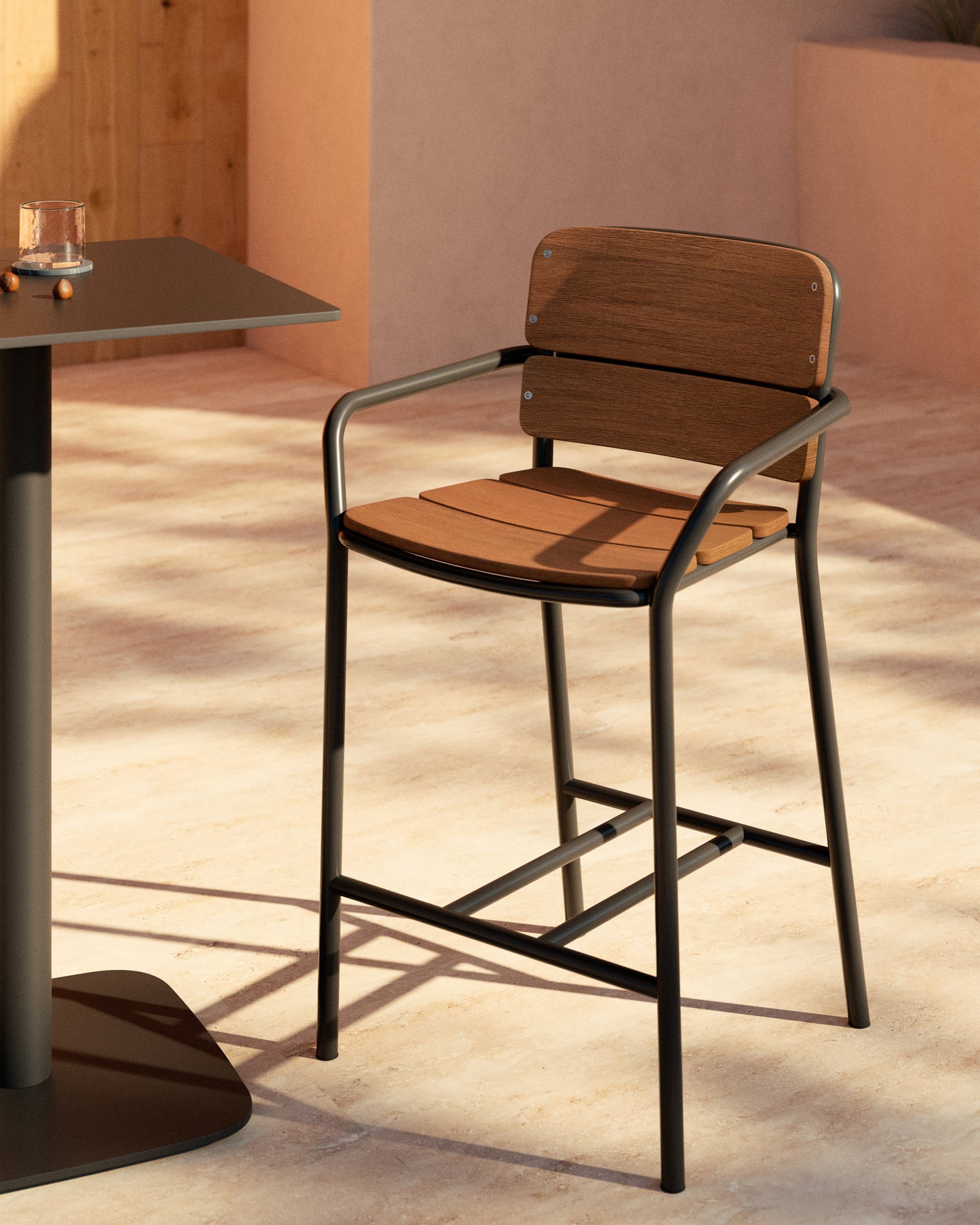 Kave Home Algueret barkruk H66 Brown
