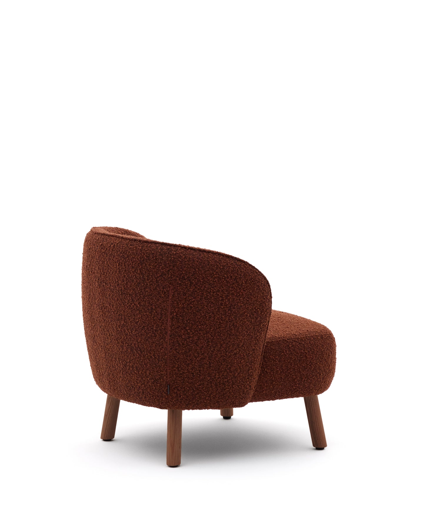 Kave Home Ulit fauteuil Terracotta walnoot