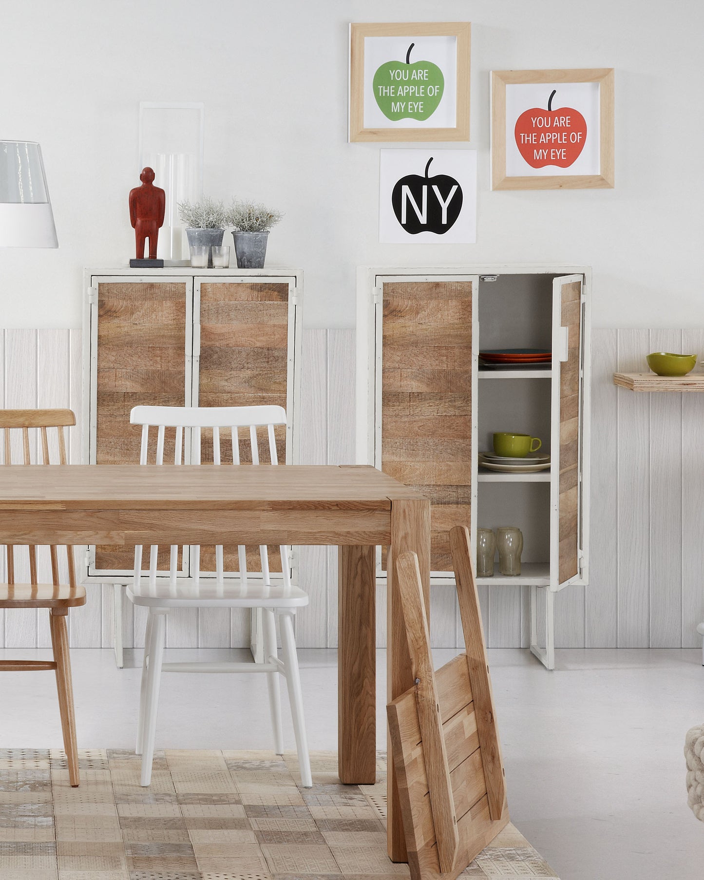 Kave Home Isbel eettafel uitschuifbaar rechthoek 140x90 cm Natural