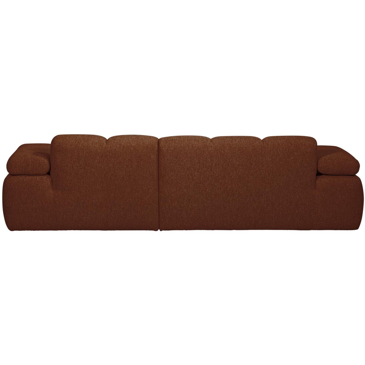 WOOOD Mojo chaise longue bank rechts bouclé Roestbruin Melange